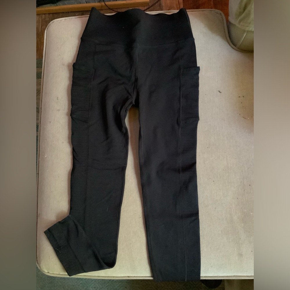 FABLETICS Leggings Womens Solid Black SculptKnit High Rise Size Large
